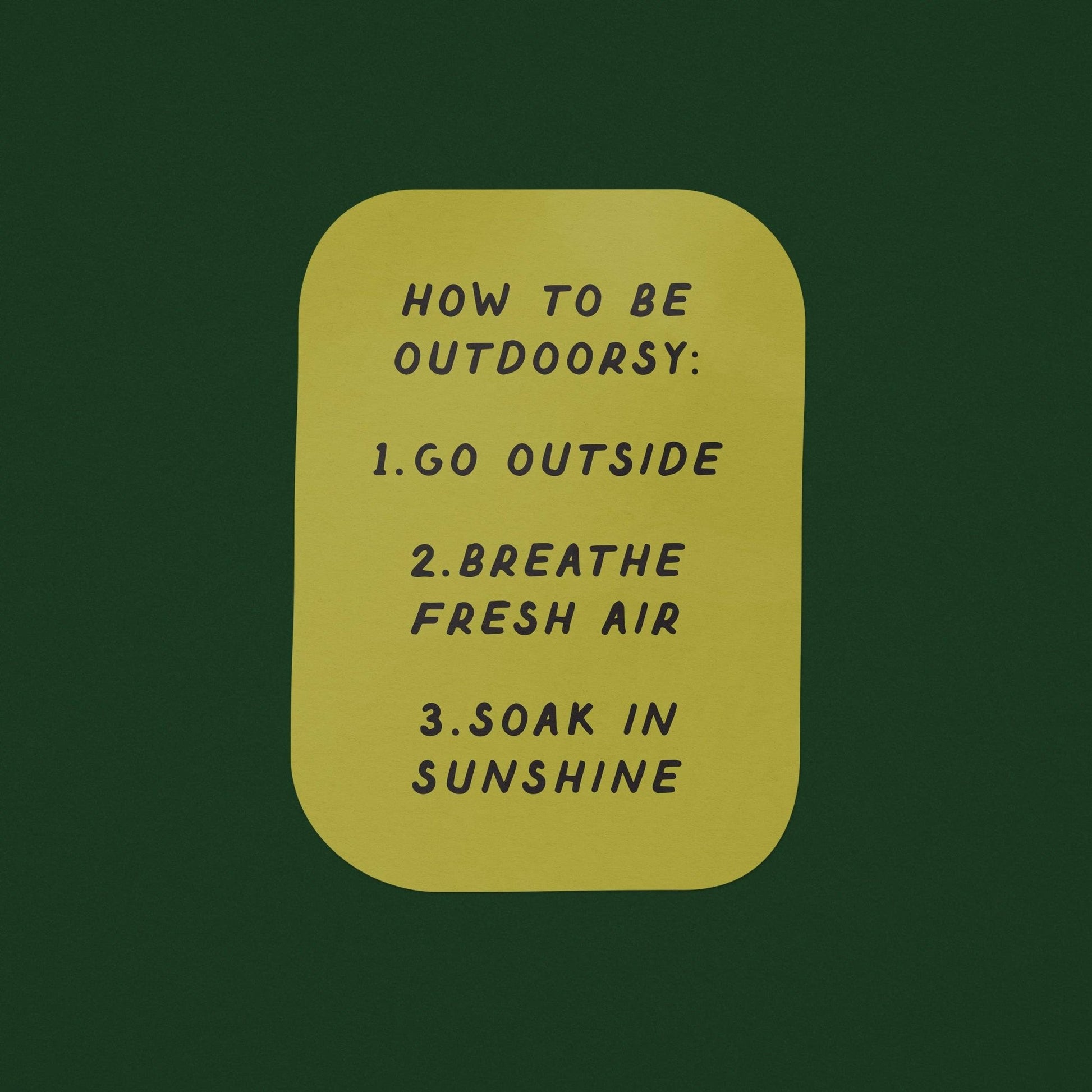 "How To Be Outdoorsy" Vinyl Sticker - Wander Together Outfitters