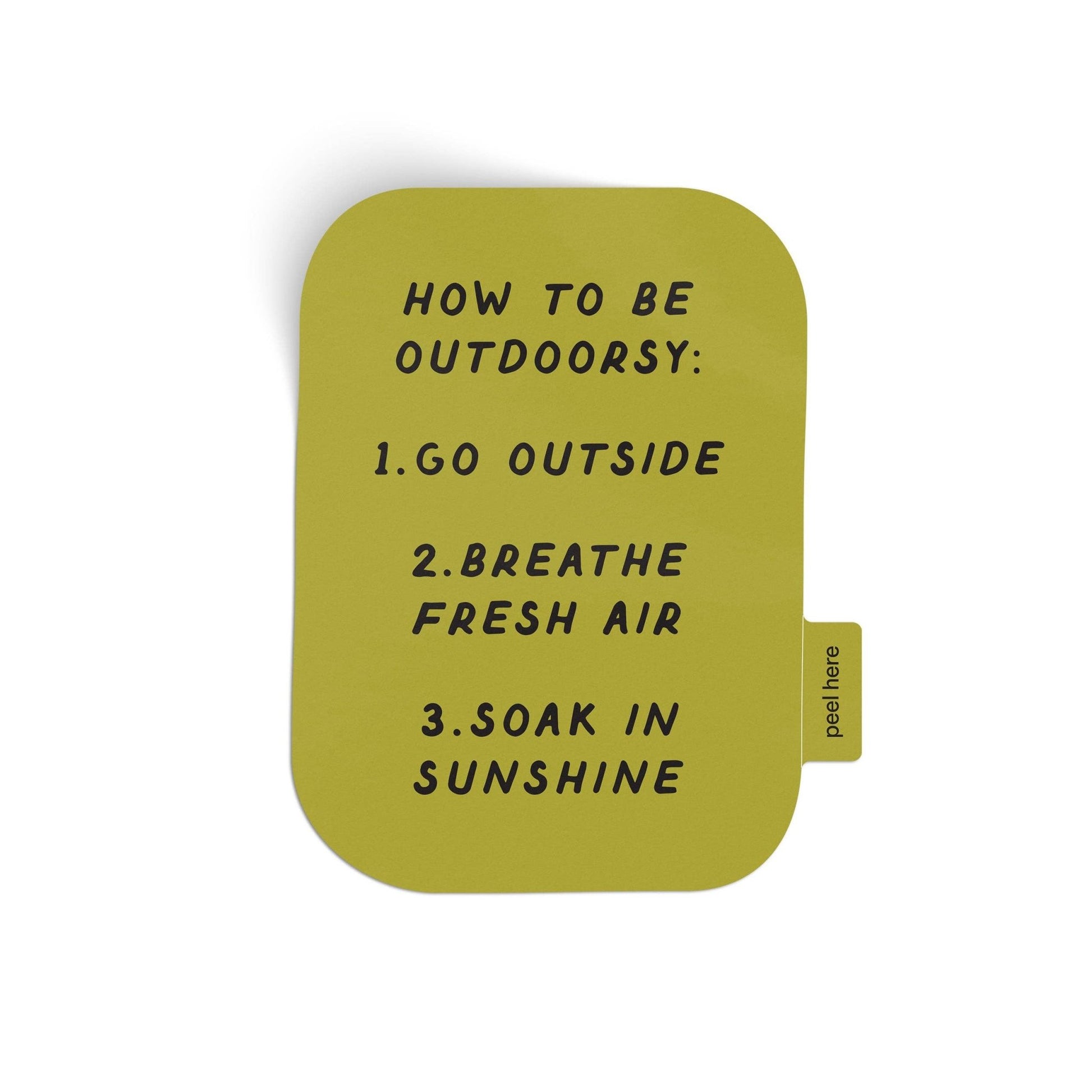 "How To Be Outdoorsy" Vinyl Sticker - Wander Together Outfitters