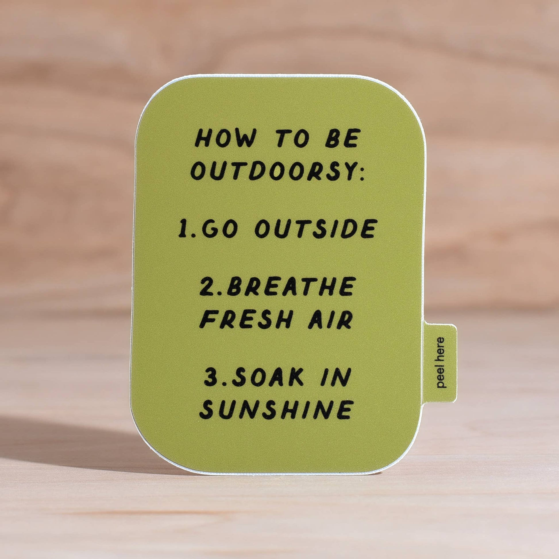 "How To Be Outdoorsy" Vinyl Sticker - Wander Together Outfitters