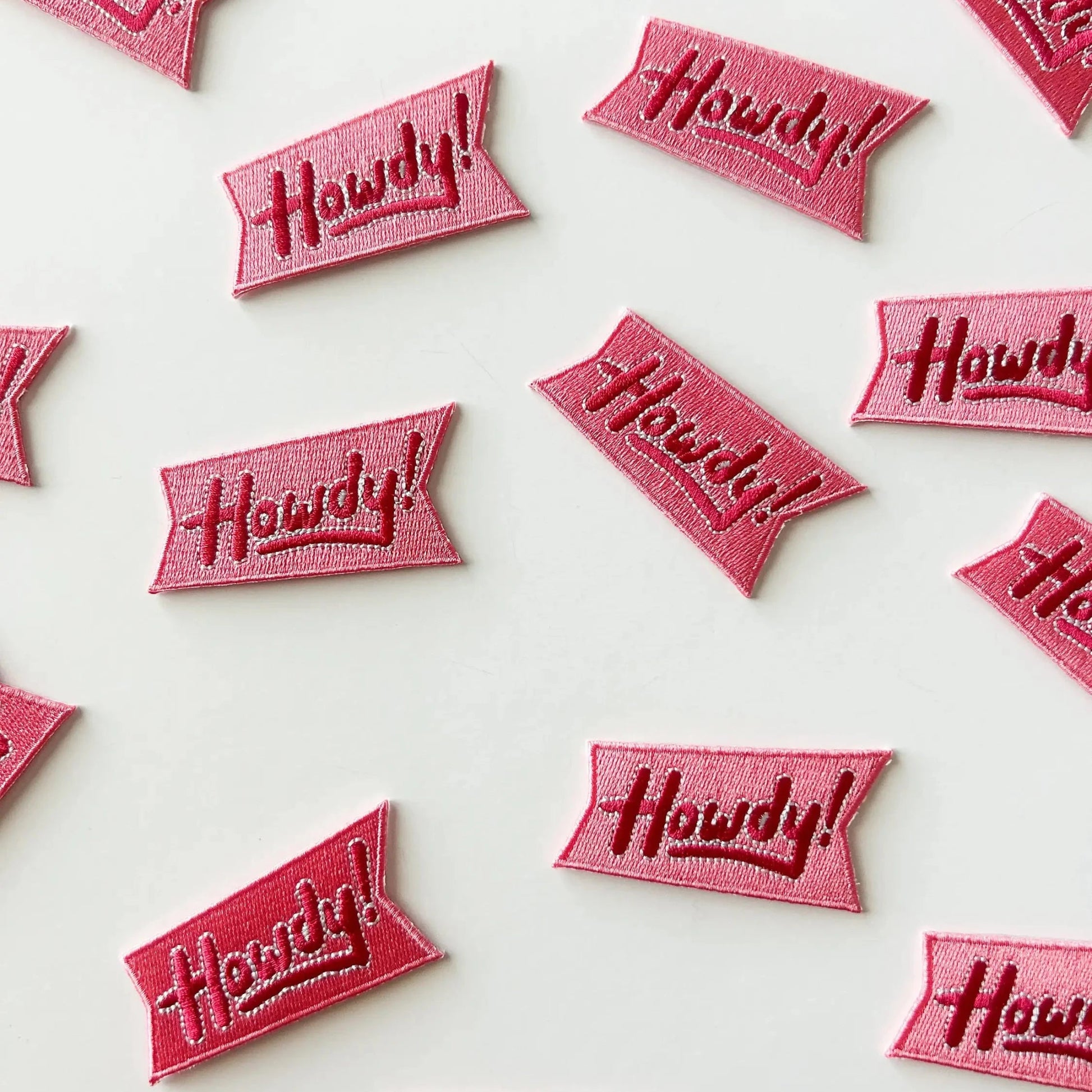 "Howdy" Embroidered Iron - On Patch (Various Colors and Styles) - Wander Together Outfitters