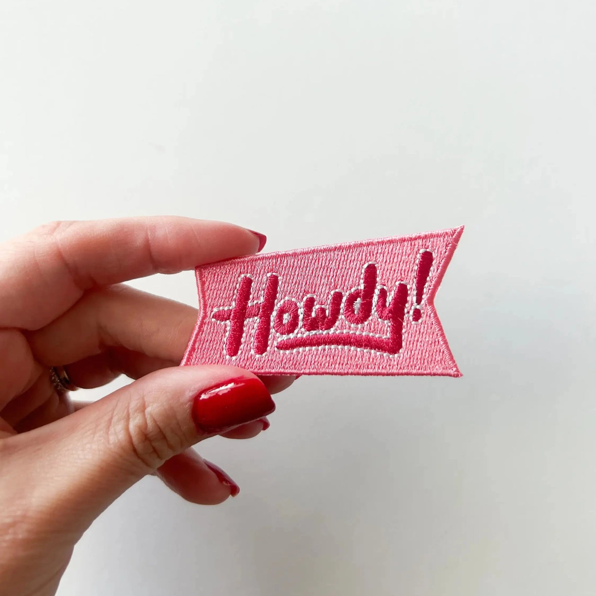 "Howdy" Embroidered Iron - On Patch (Various Colors and Styles) - Wander Together Outfitters