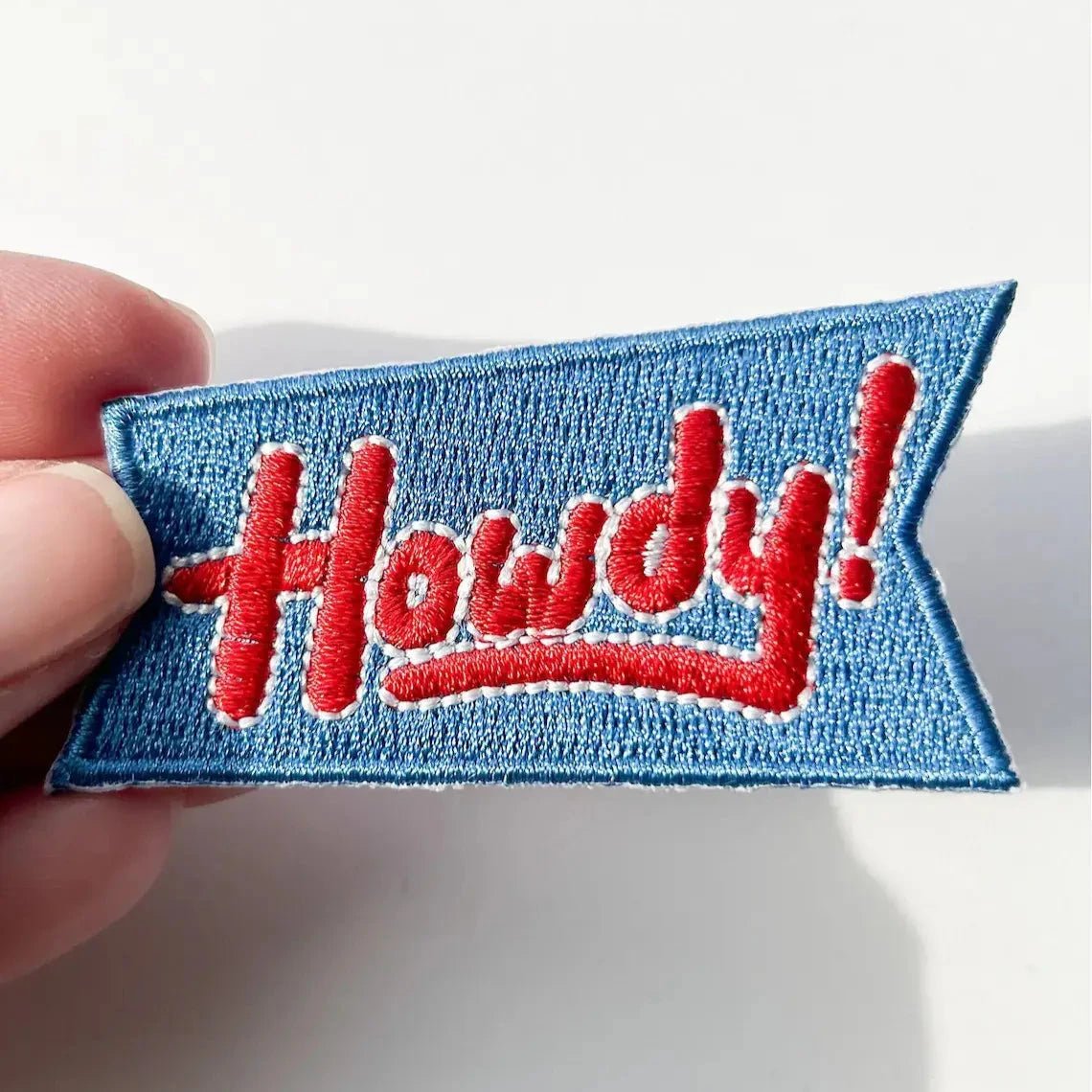 "Howdy" Embroidered Iron - On Patch (Various Colors and Styles) - Wander Together Outfitters