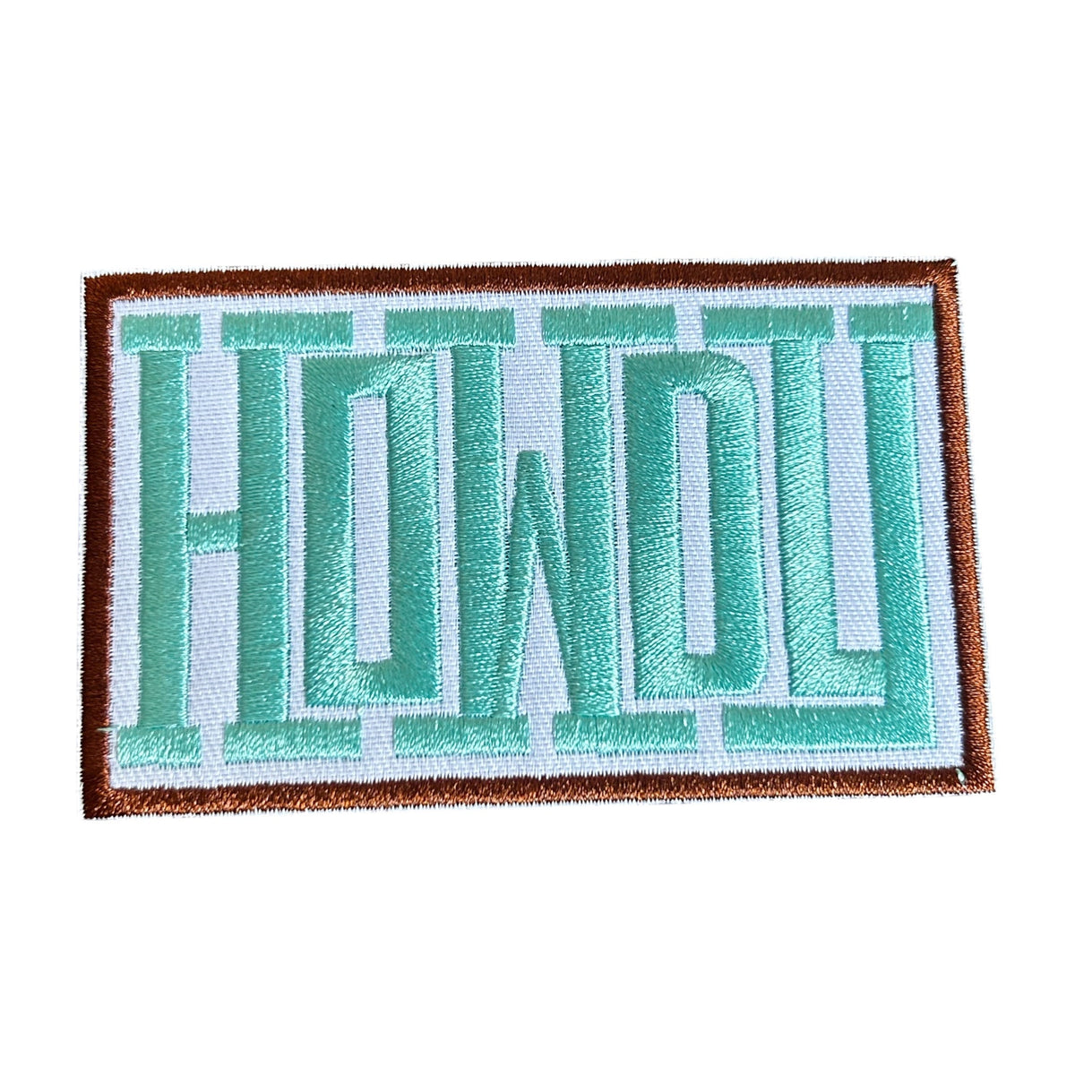 "Howdy" Extra Large Iron On Patch - Wander Together Outfitters
