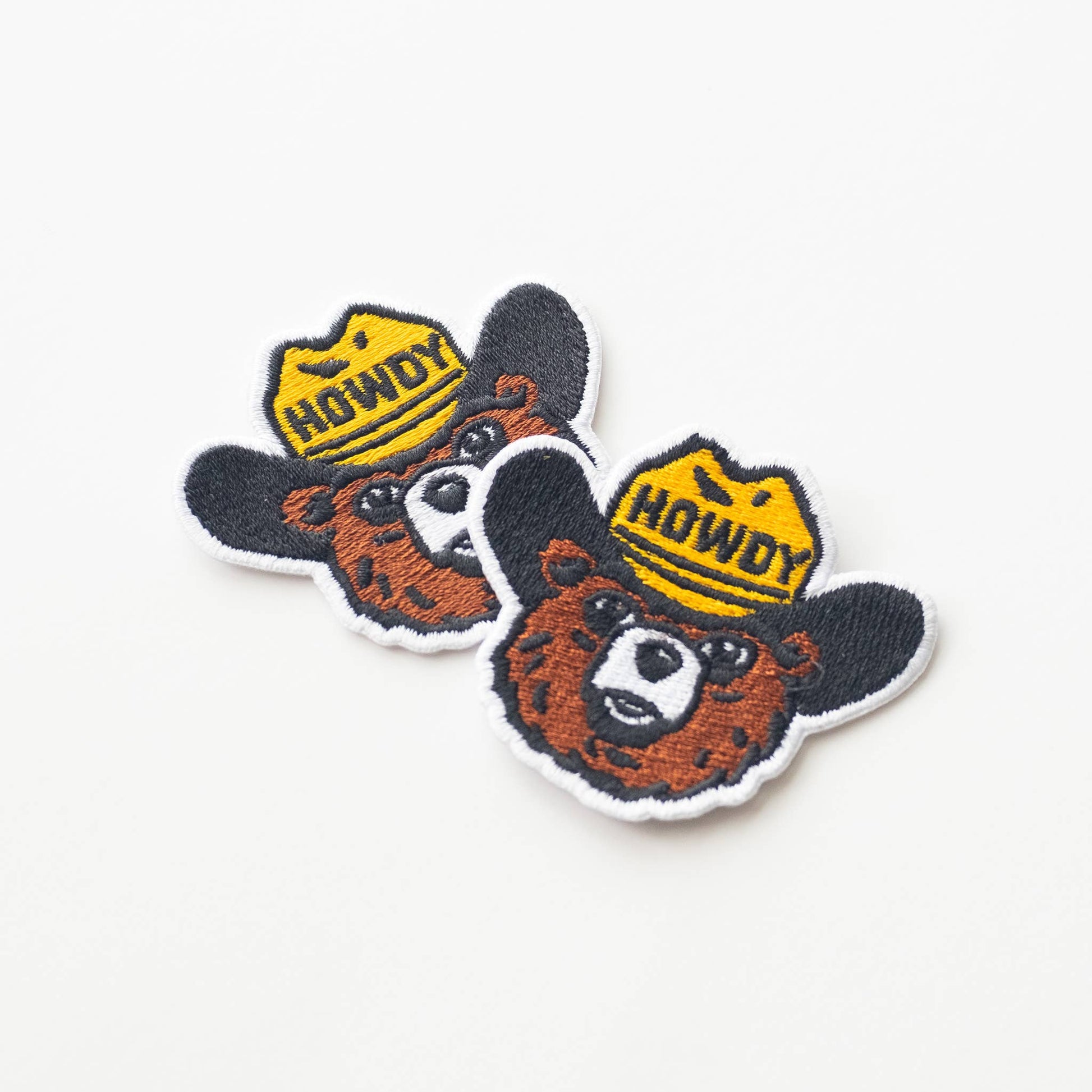 Howdy the Bear Embroidered Iron on Patch - Wander Together Outfitters
