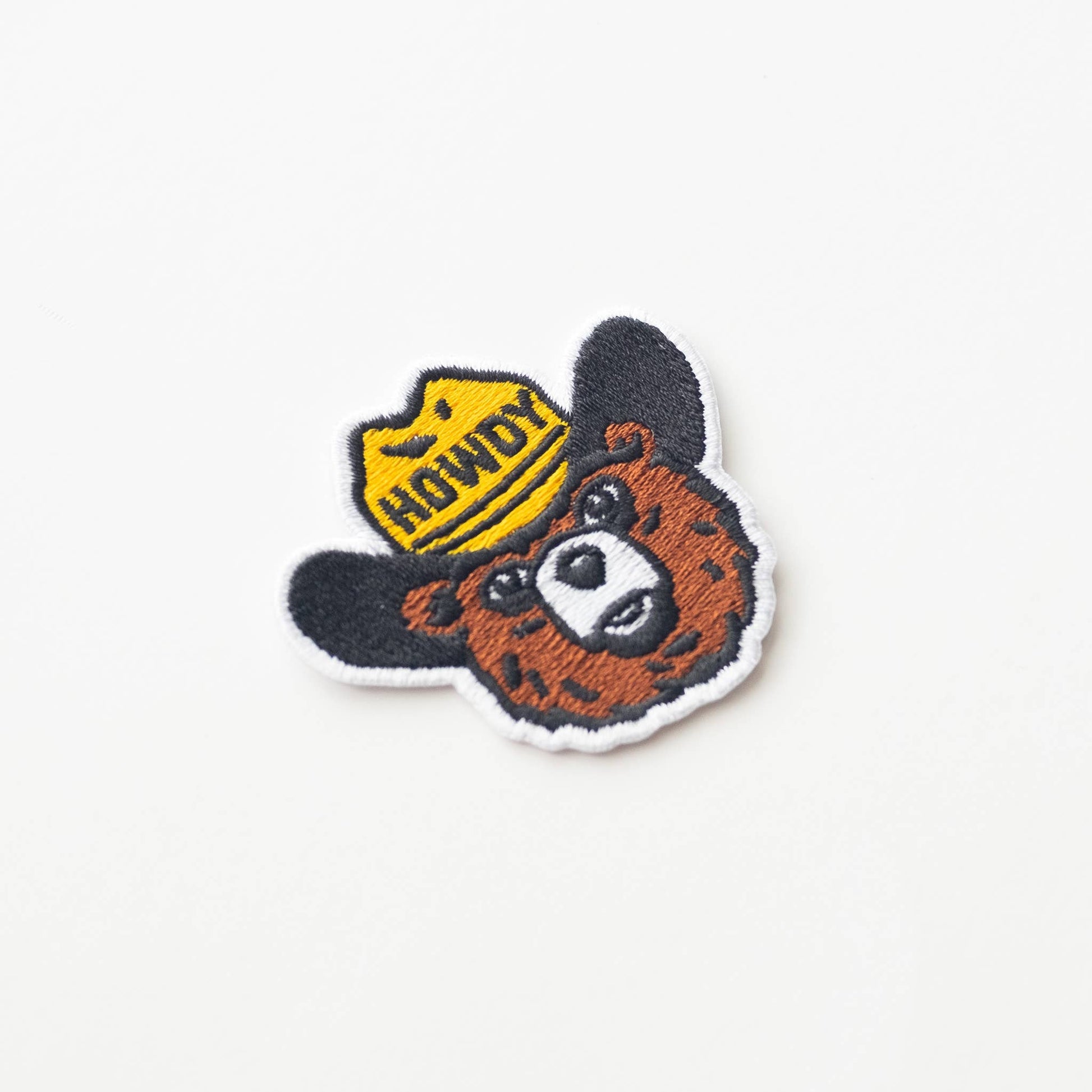 Howdy the Bear Embroidered Iron on Patch - Wander Together Outfitters
