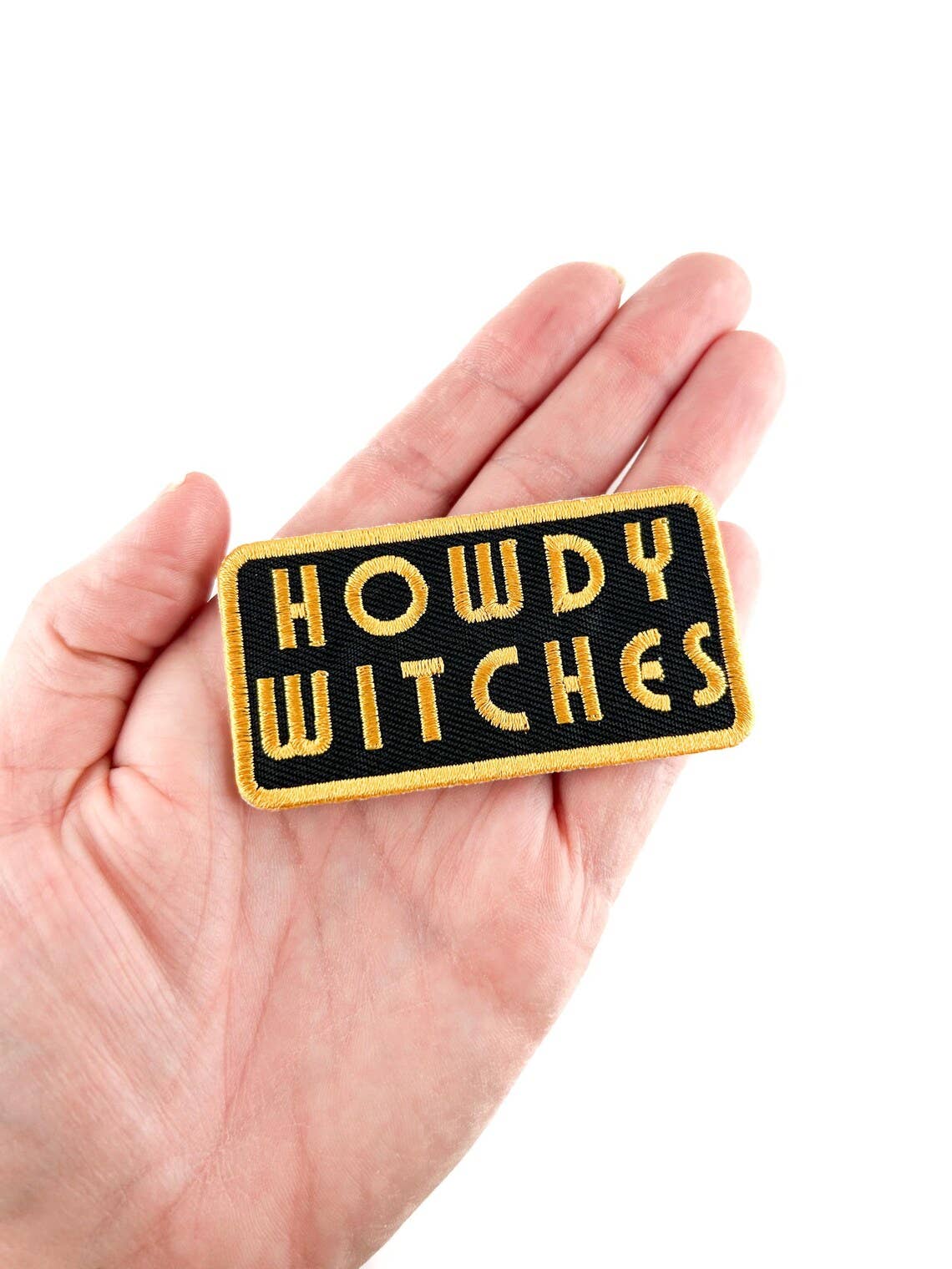 "Howdy Witches" Embroidered Iron On Patch Halloween - Wander Together Outfitters
