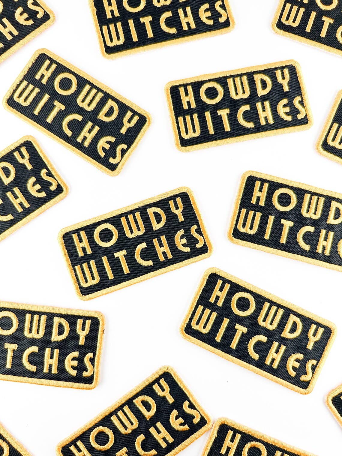 "Howdy Witches" Embroidered Iron On Patch Halloween - Wander Together Outfitters