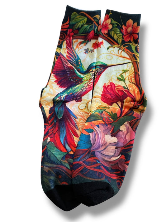 Hummingbird Print Socks - Wander Together Outfitters