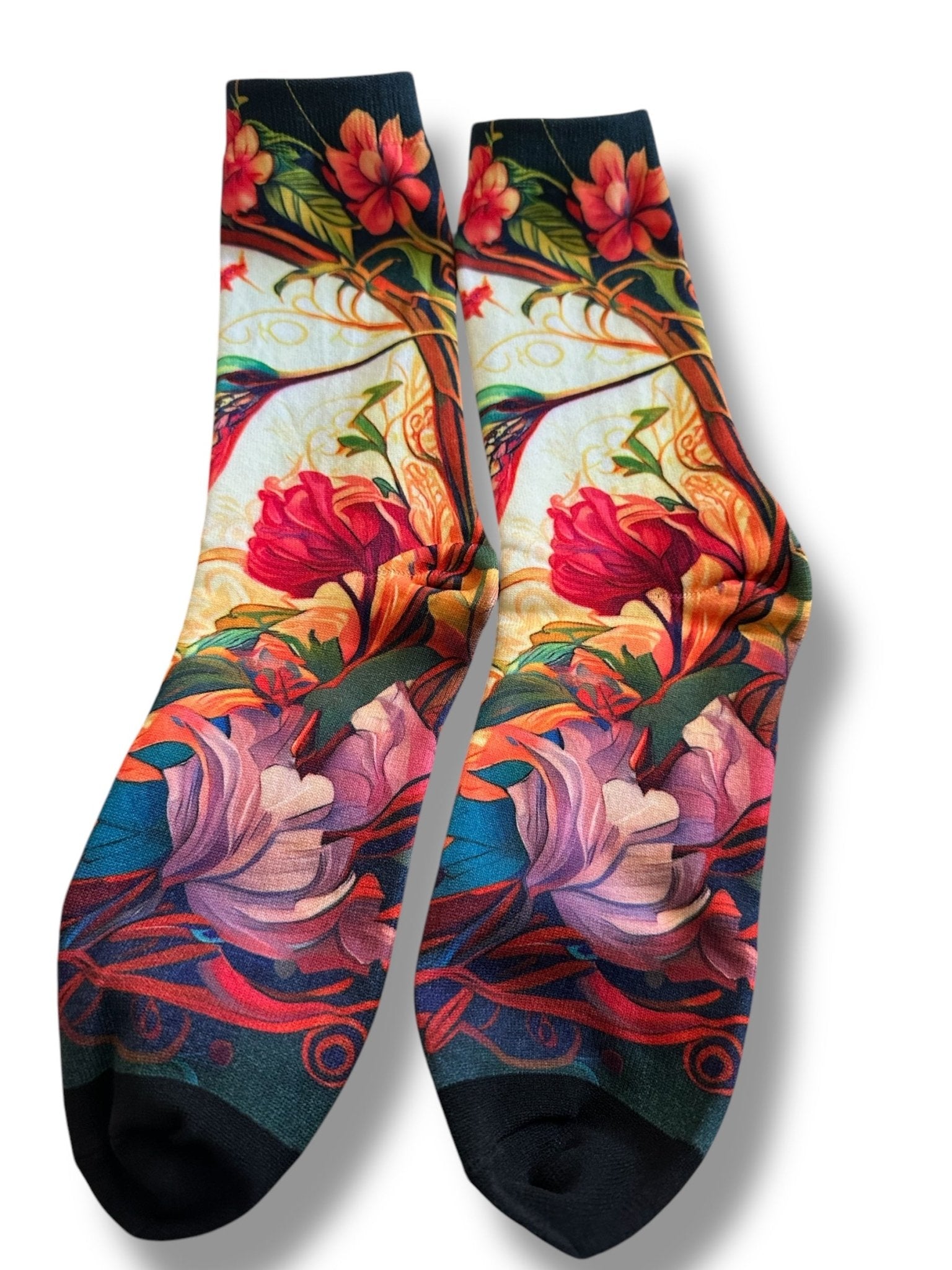 Hummingbird Print Socks - Wander Together Outfitters
