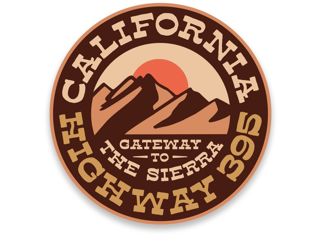 "Hwy 395, Gateway to the Sierra" Vinyl Sticker - Wander Together Outfitters