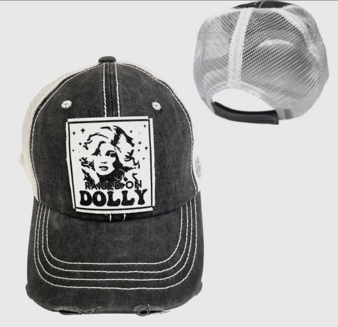 "I Beg Your (Parton)" Dolly Distressed Trucker Caps - Wander Together Outfitters
