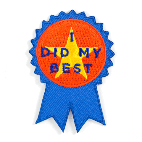 "I Did My Best" Embroidered Iron - On Patch - Wander Together Outfitters