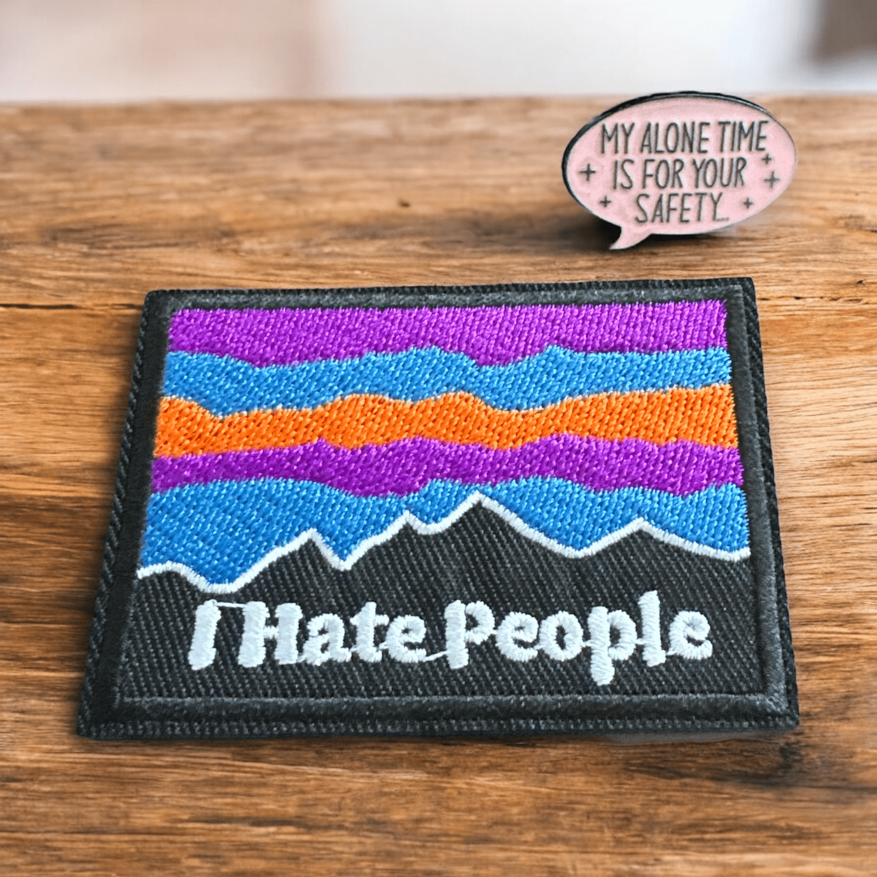 "I Hate People" Iron On Patch - Wander Together Outfitters
