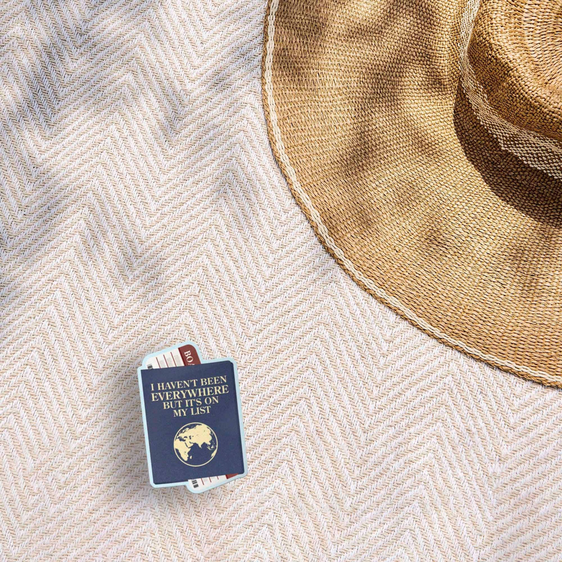 "I Haven't Been Everywhere But It's On My List" Travel Vinyl Sticker - Wander Together Outfitters
