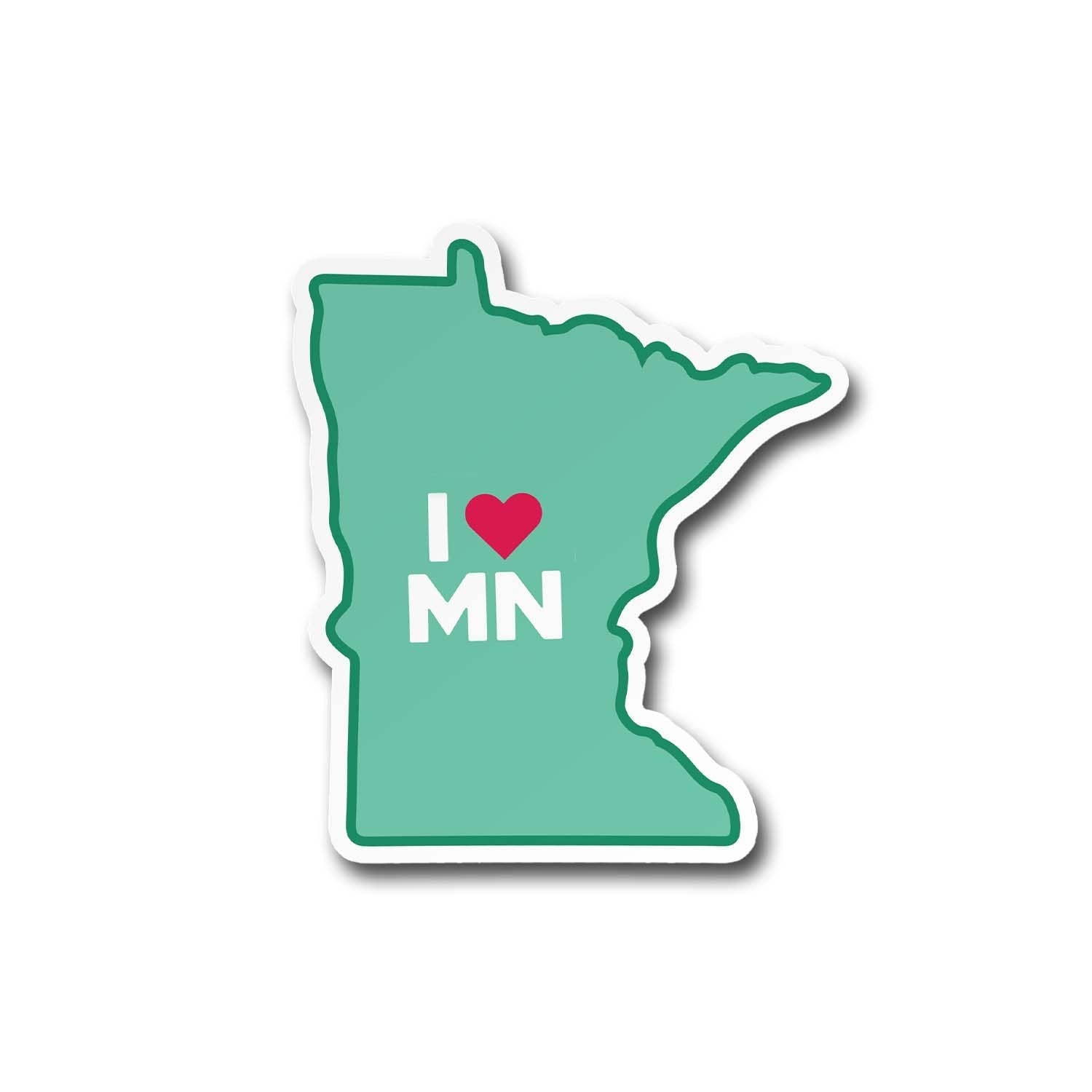 "I Heart Minnesota" Vinyl Sticker Decal - Wander Together Outfitters
