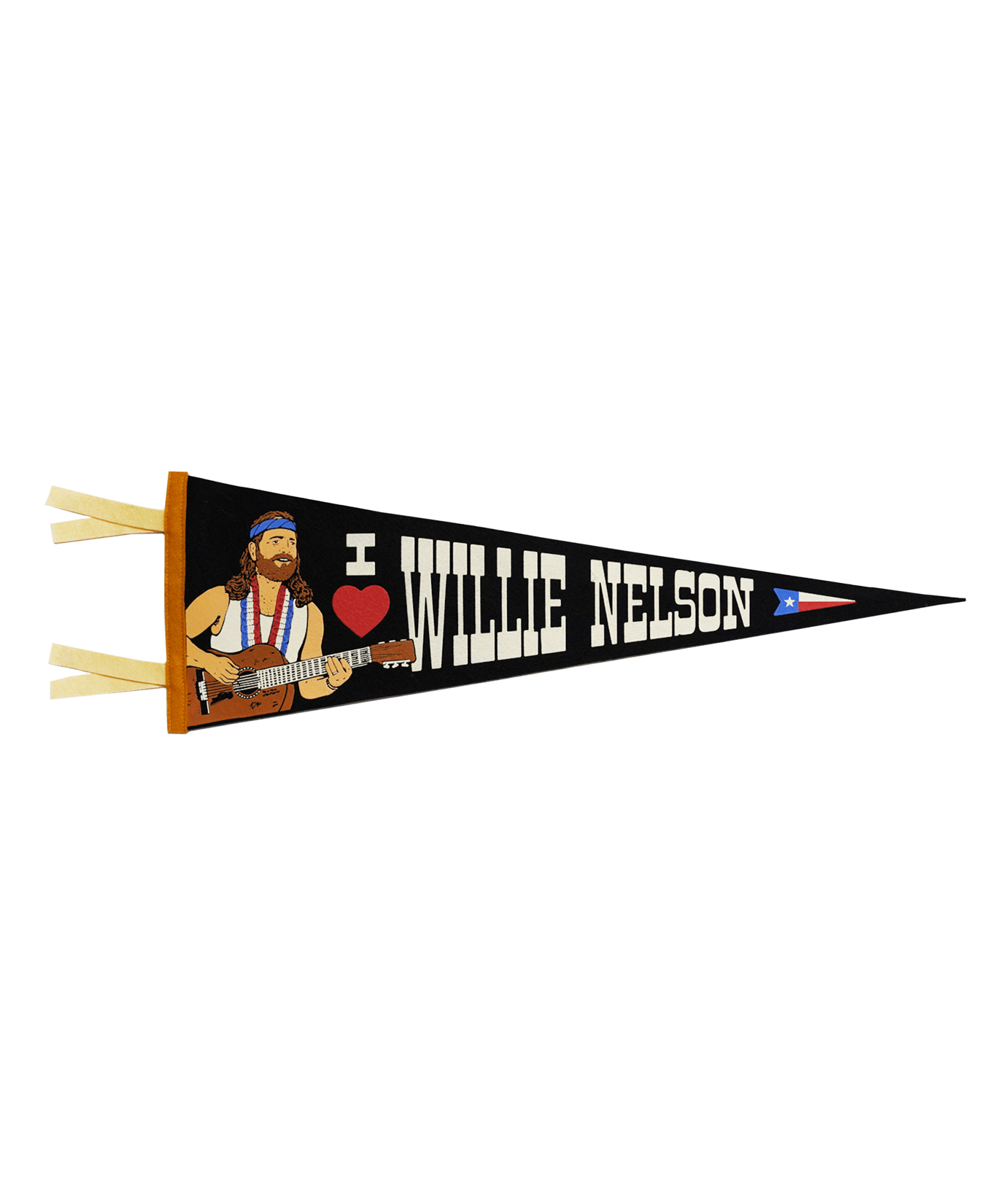 "I Heart Willie Nelson" Pennant - Wander Together Outfitters