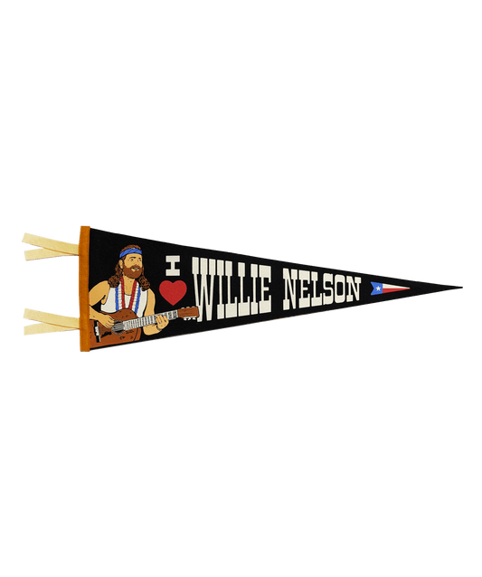"I Heart Willie Nelson" Pennant - Wander Together Outfitters