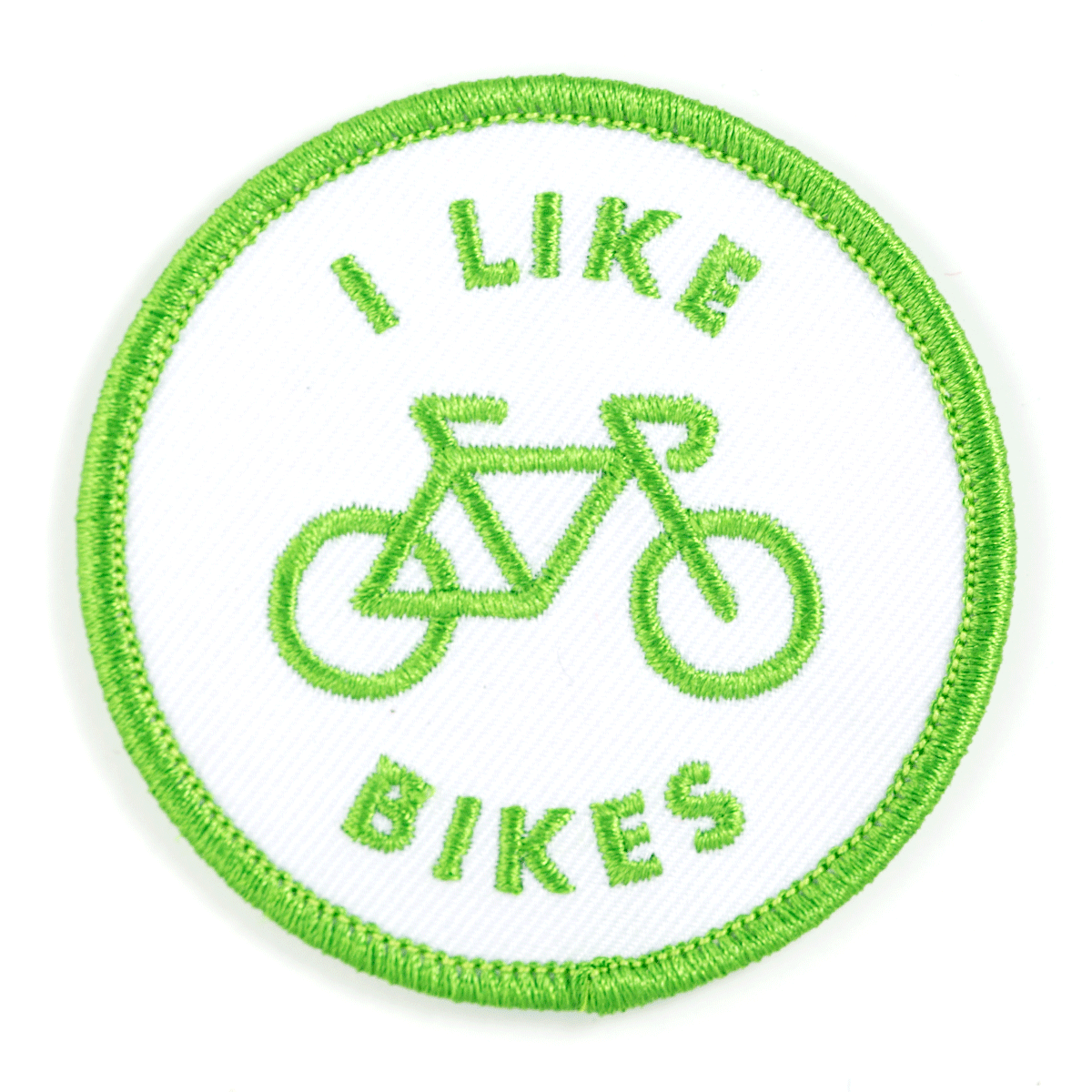 "I Like Bikes" Embroidered Iron - On Patch - Wander Together Outfitters