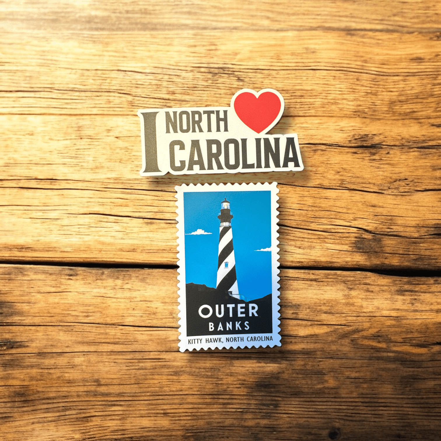 "I Love North Carolina" Laptop Water Bottle Sticker - Wander Together Outfitters