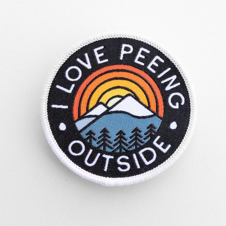 "I Love Peeing Outside" Embroidered Iron On Patch - Wander Together Outfitters