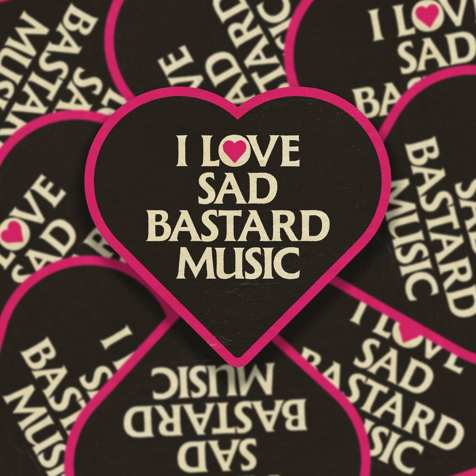"I Love Sad Bastard Music" Vinyl Sticker - Wander Together Outfitters