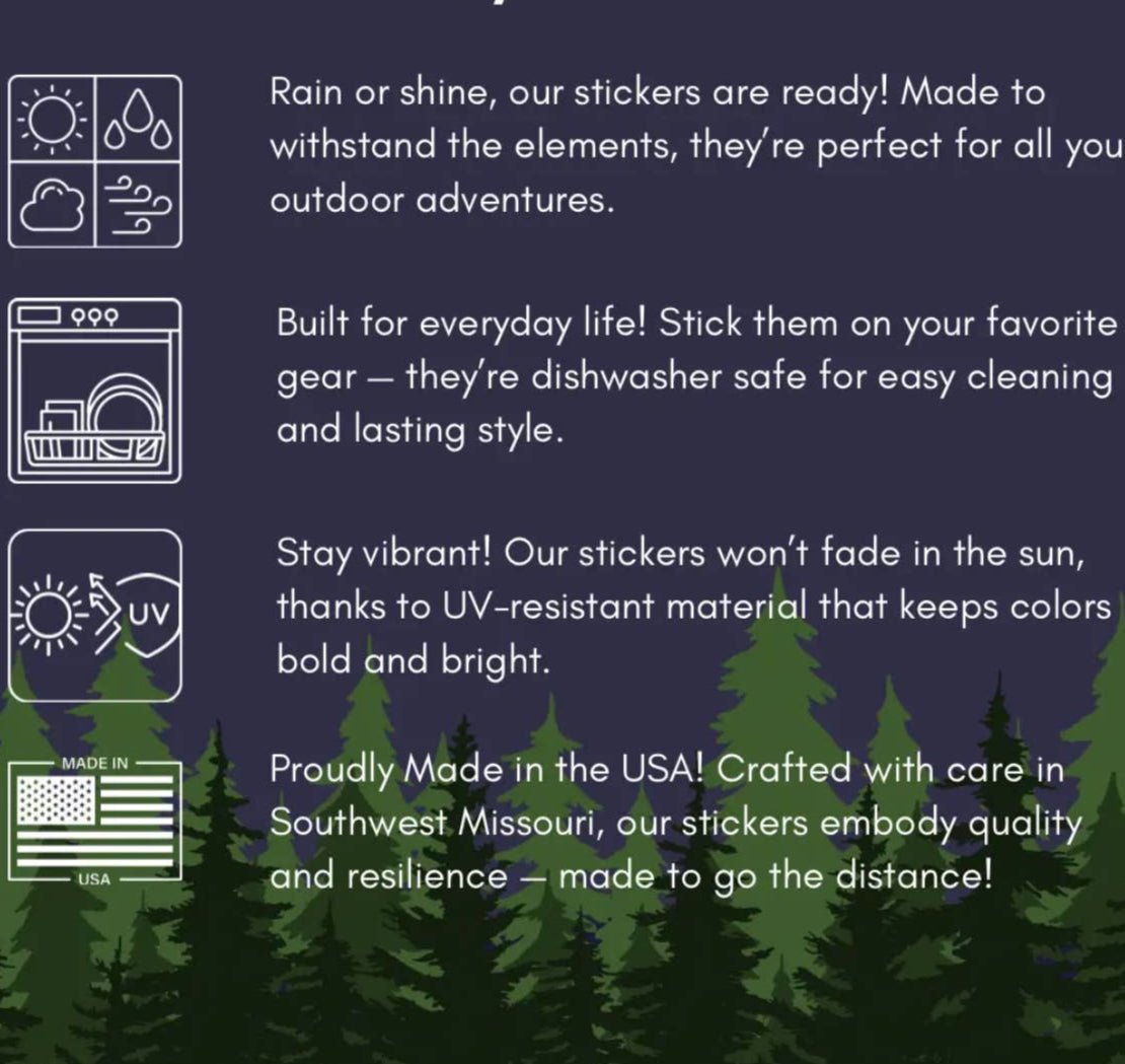 "I Stand with Park Rangers" Mad Sasquatch Vinyl 3" Sticker - Wander Together Outfitters