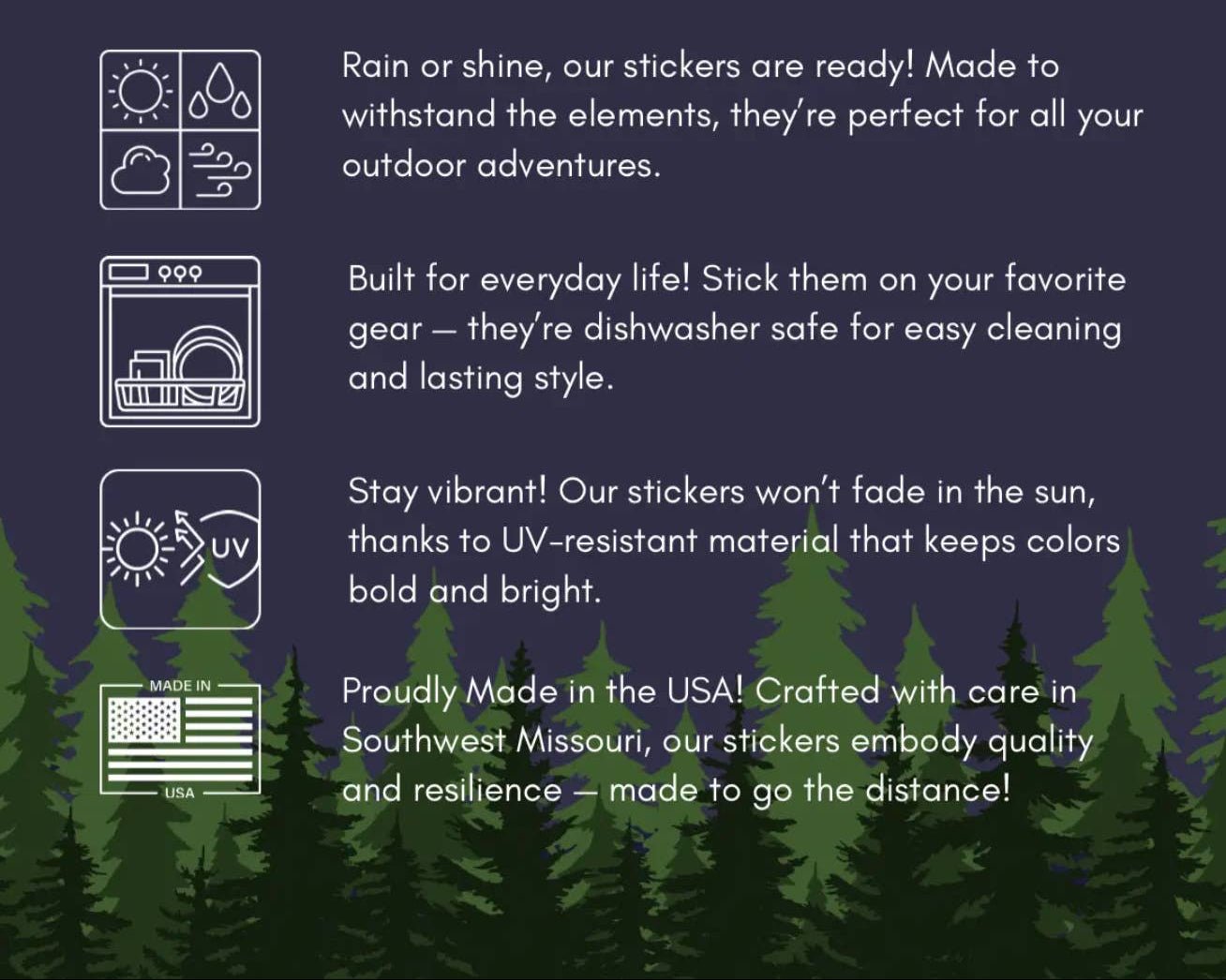 "I Stand with Park Rangers", Vinyl 3" or 2” Sticker, Sad Sasquatch Bigfoot - Wander Together Outfitters