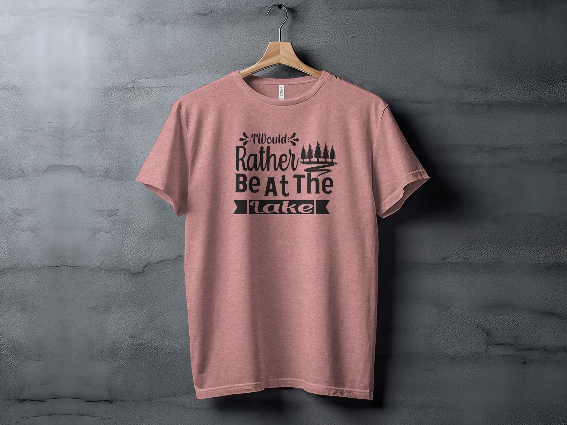 “I Would Rather Be At The Lake” With Trees Unisex T-Shirt - Wander Together Outfitters