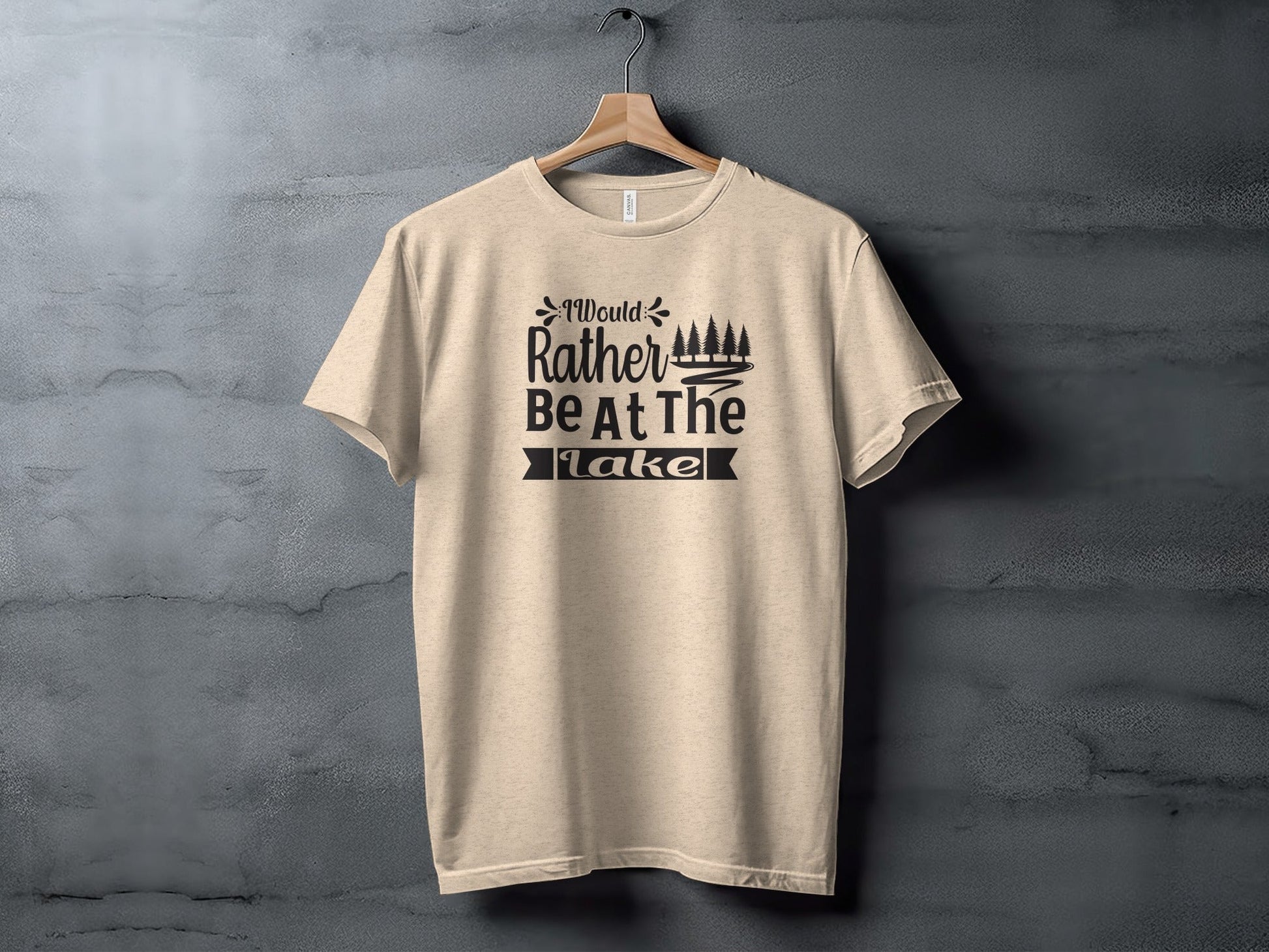 “I Would Rather Be At The Lake” With Trees Unisex T-Shirt - Wander Together Outfitters