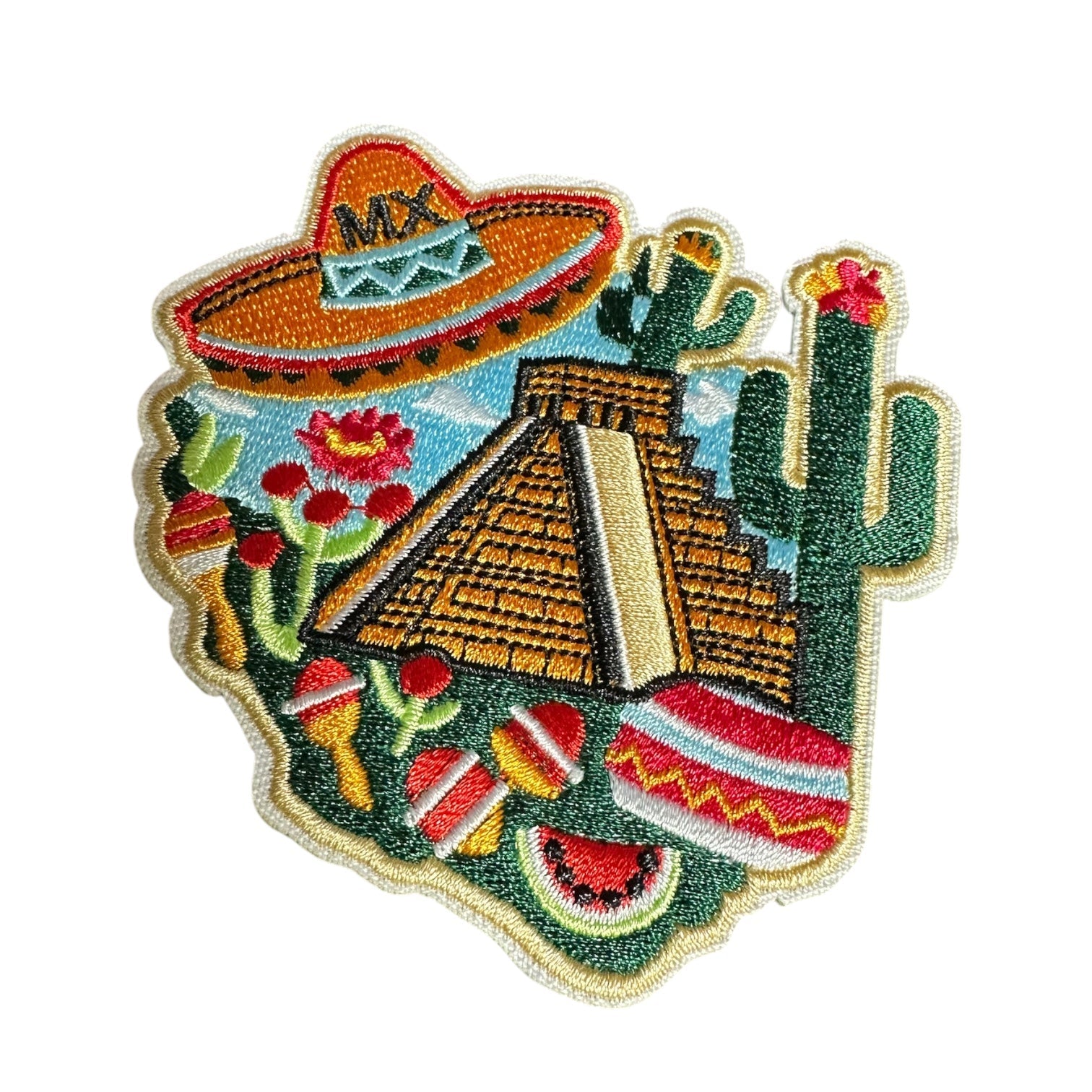 Iconic Mexico Travel Iron On Patch - Wander Together Outfitters