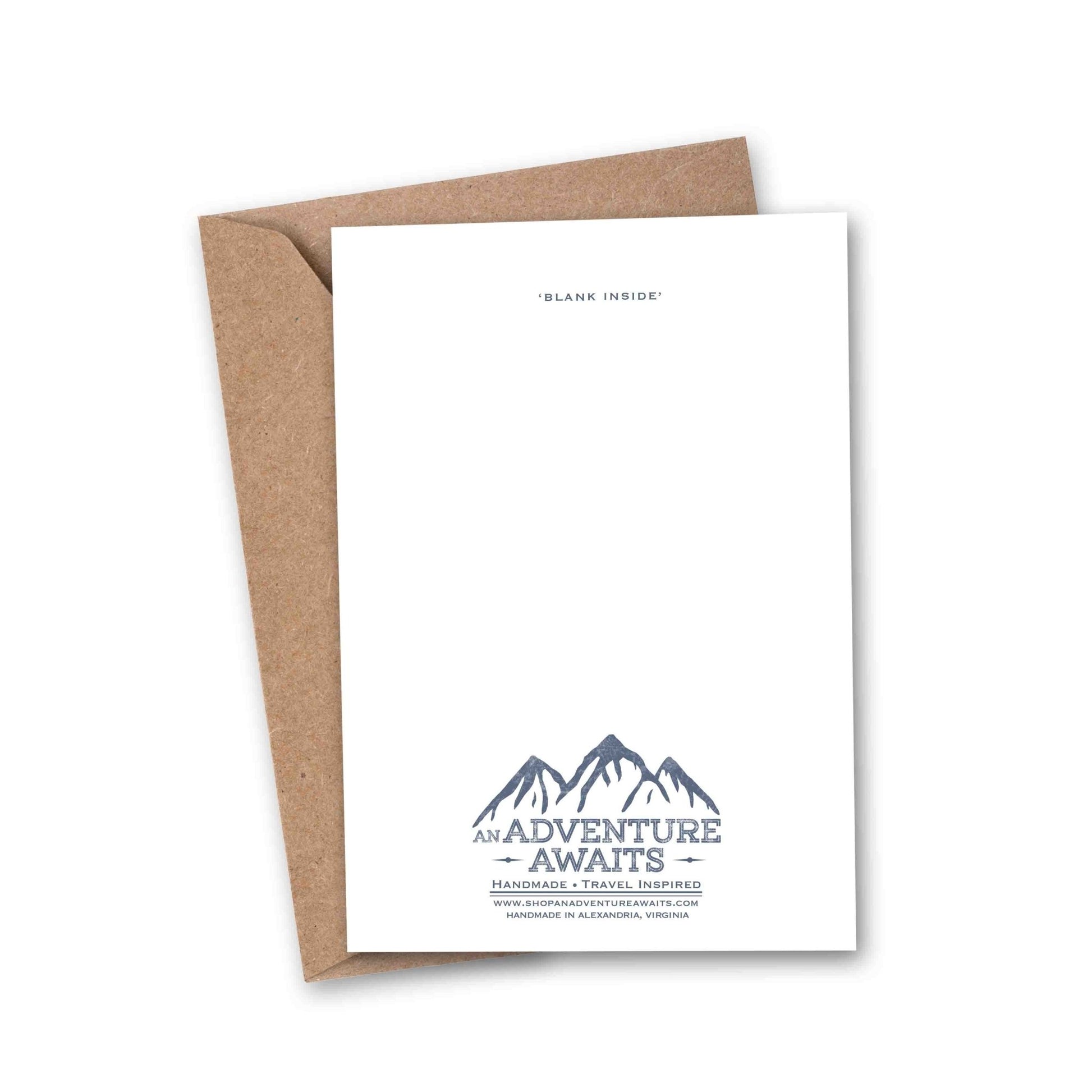 I'd Be Lost Without You Vintage Map Greeting Card - Wander Together Outfitters
