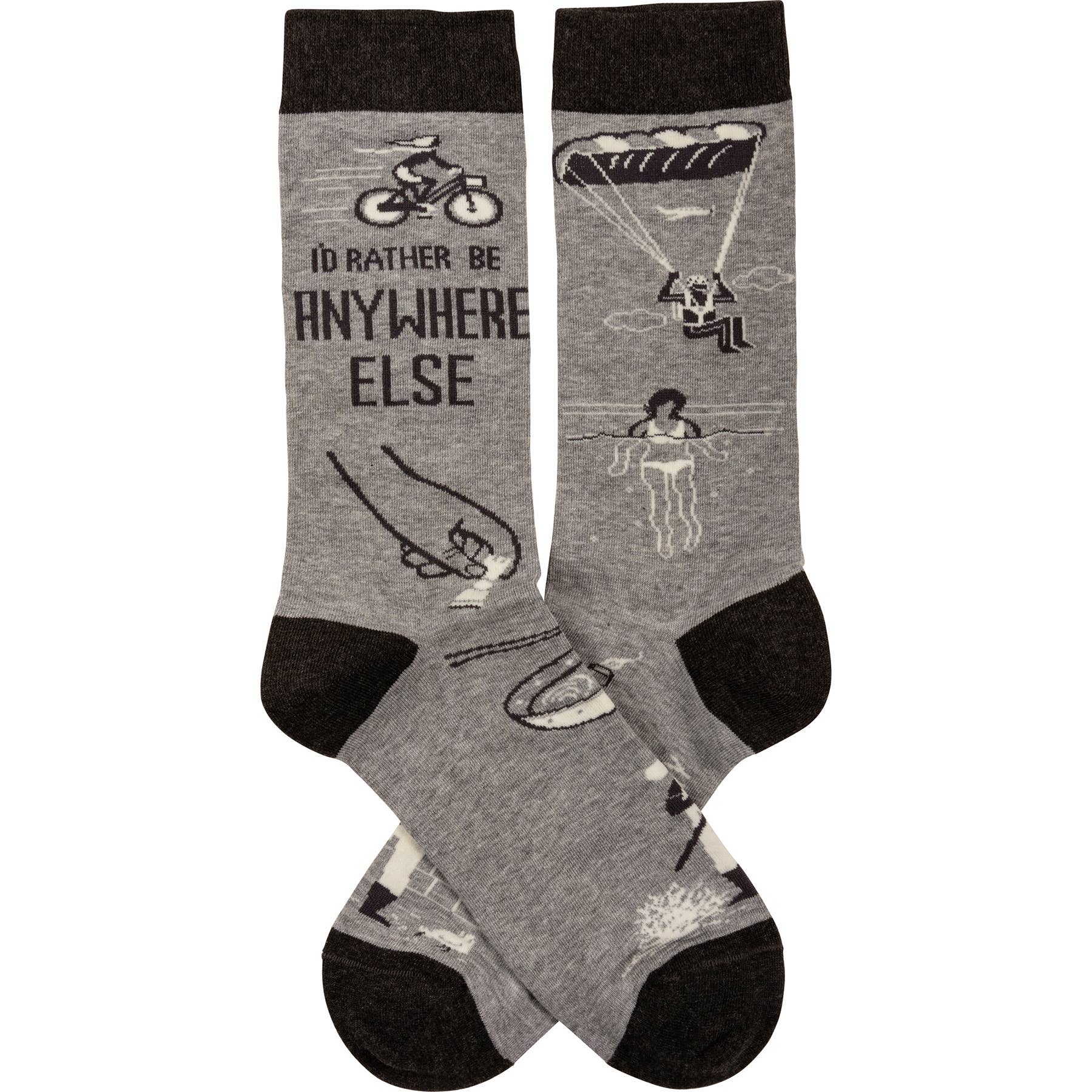 “I'd Rather Be Anywhere Else” Unisex Socks - Wander Together Outfitters