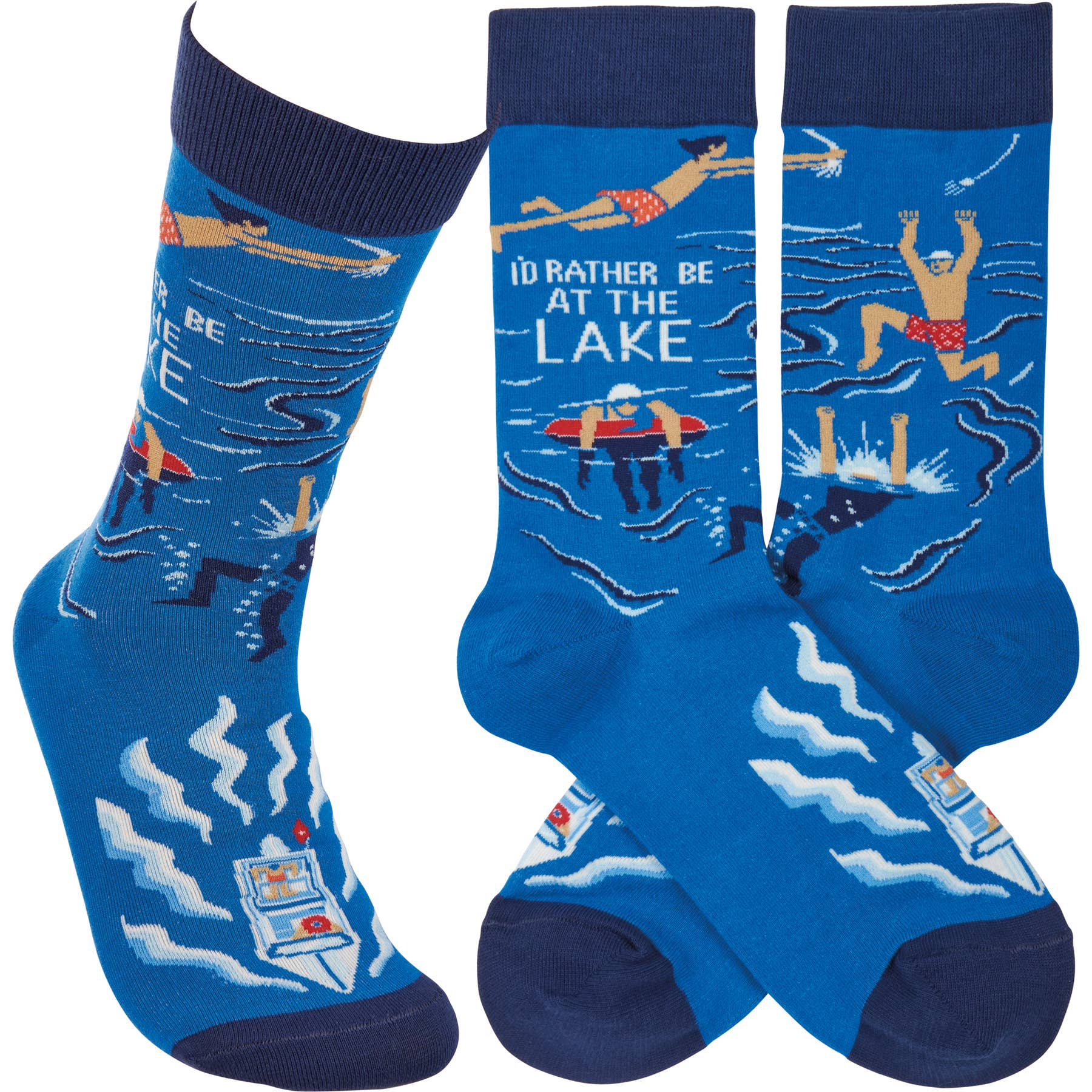 "I'd Rather Be At The Lake" Unisex Socks - Wander Together Outfitters