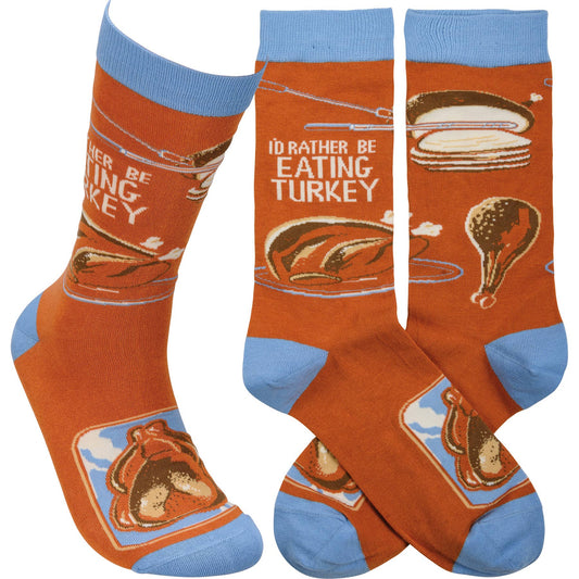 "I'd Rather Be Eating Turkey" Unisex Socks - Wander Together Outfitters
