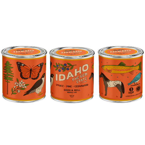 Idaho State Candle (Spruce, Pine, Cedarwood) - Wander Together Outfitters