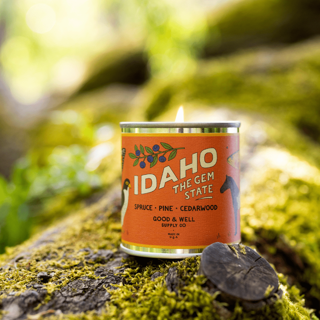 Idaho State Candle (Spruce, Pine, Cedarwood) - Wander Together Outfitters