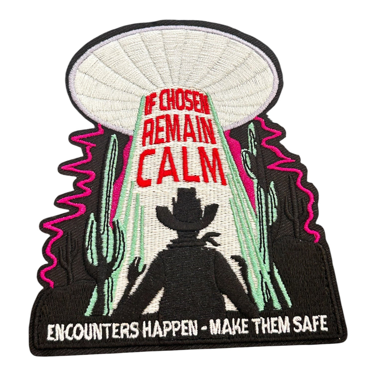 If Chosen Remain Calm UFO Iron On Patch - Wander Together Outfitters