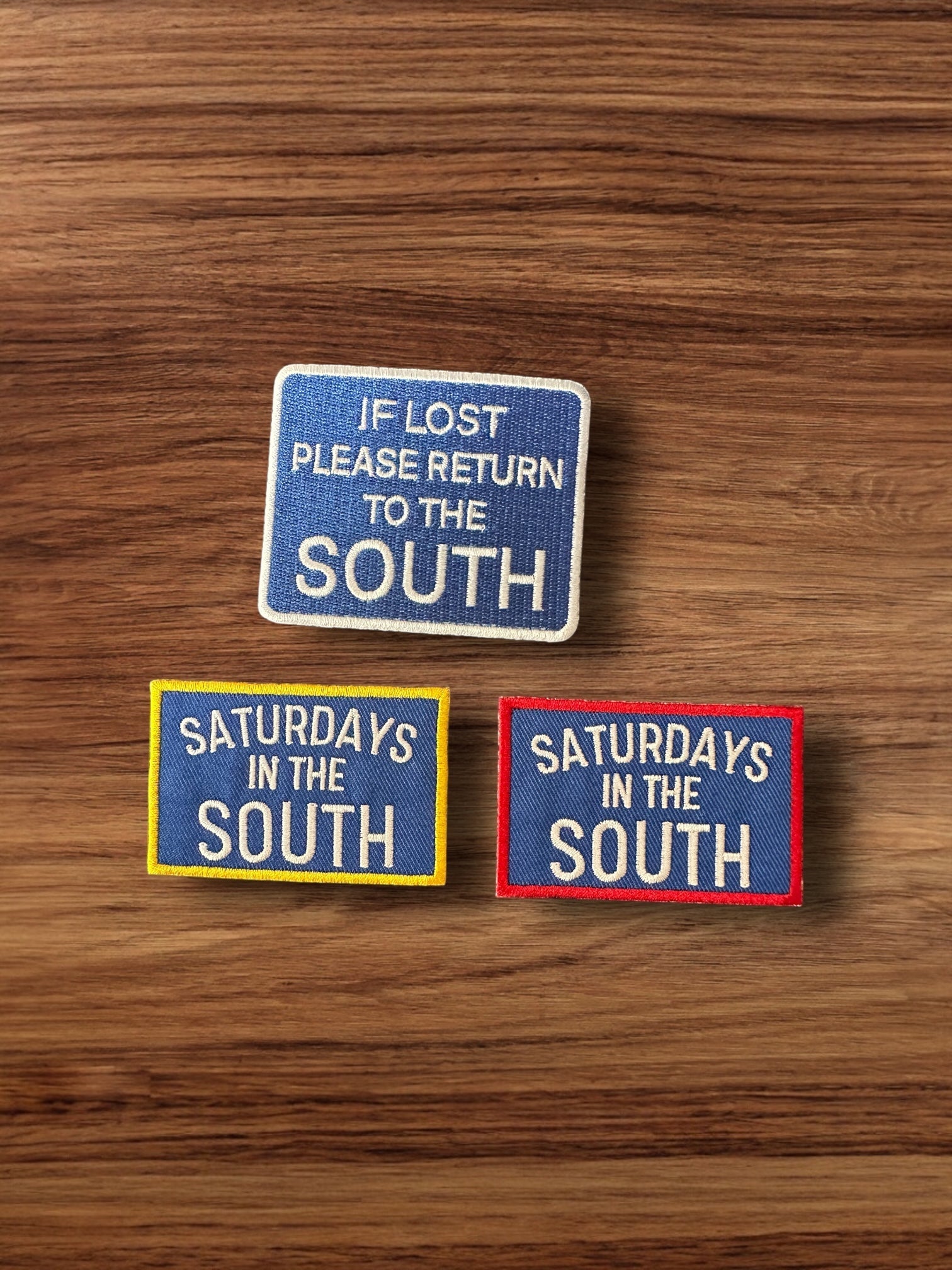 "If Lost Please Return to the South" Iron On Embroidered Patch - Wander Together Outfitters