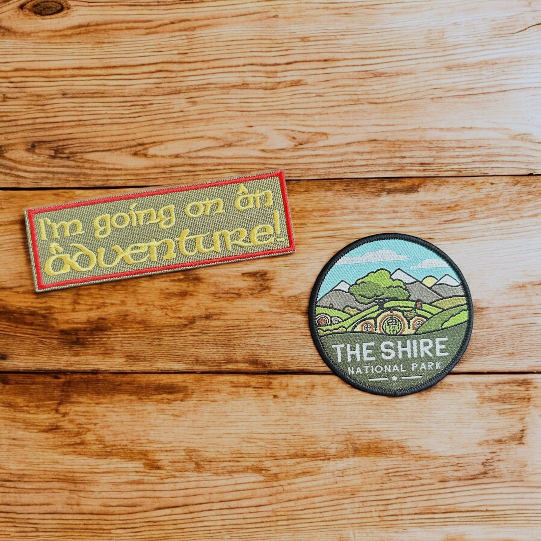 “I’m Going On An Adventure!” Green Rectangle Embroidered Iron On Patch - Wander Together Outfitters