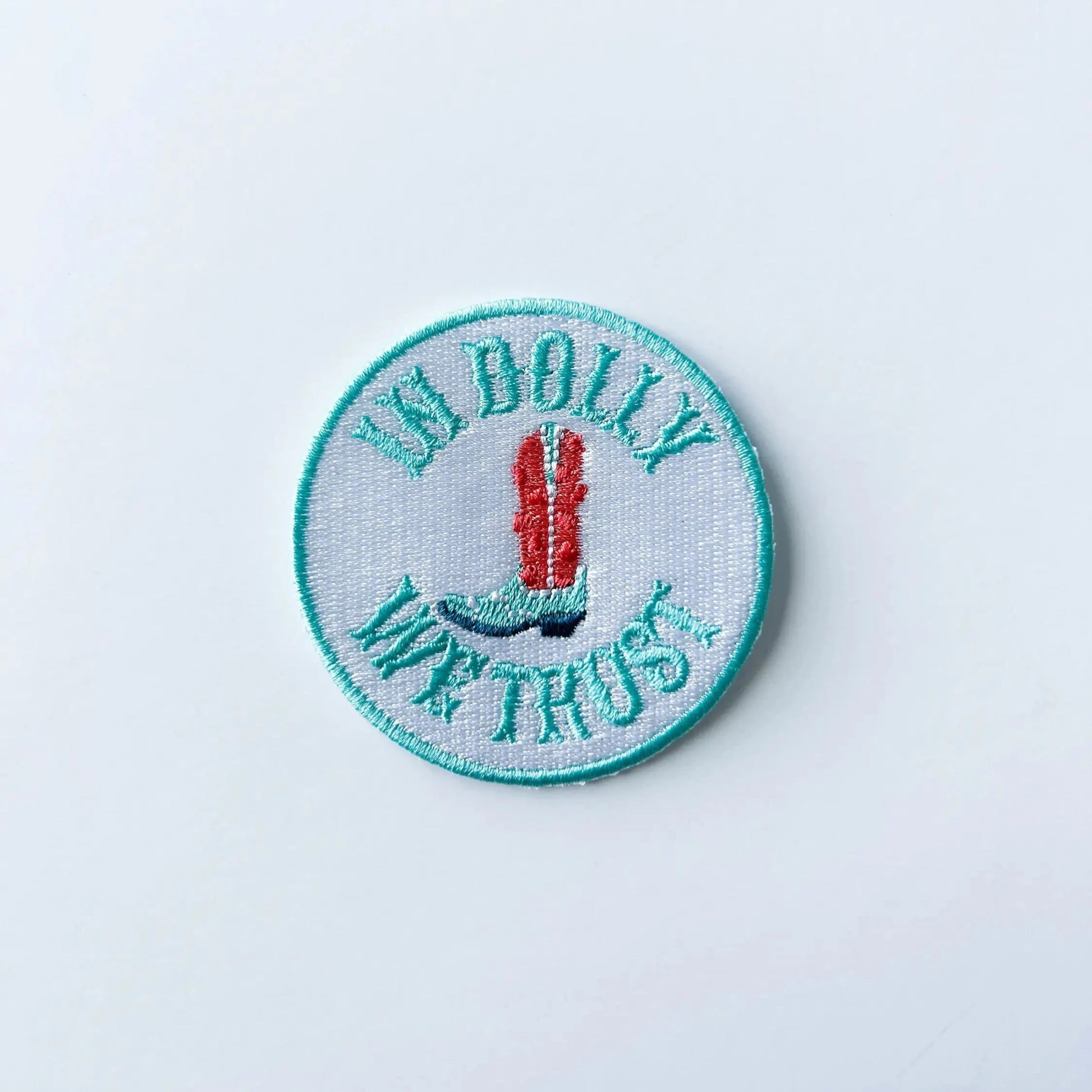 "In Dolly We Trust" Various Colors Embroidered Iron - On Patches - Wander Together Outfitters