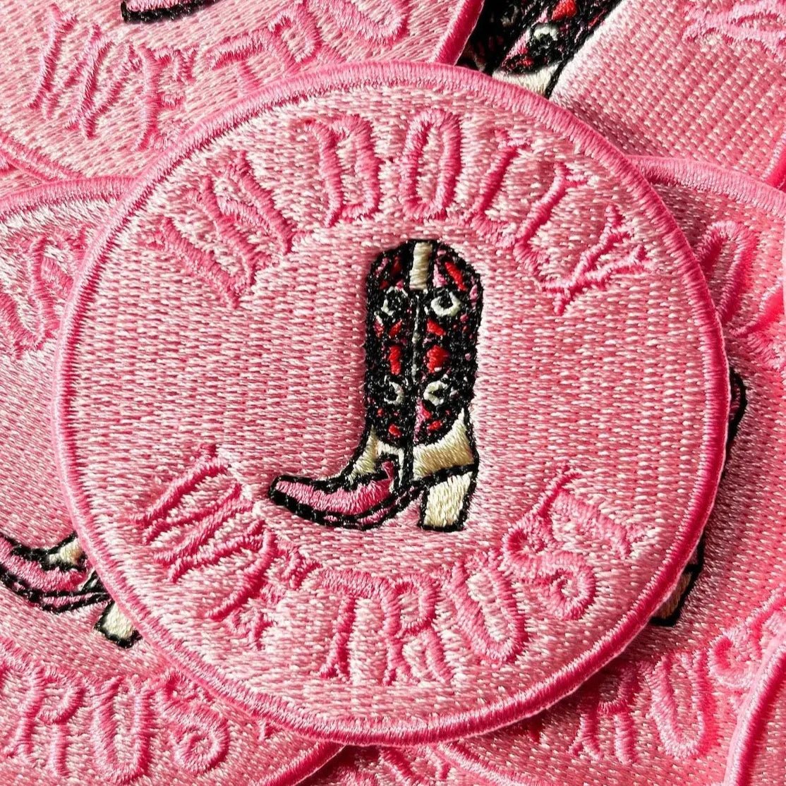 "In Dolly We Trust" Various Colors Embroidered Iron - On Patches - Wander Together Outfitters