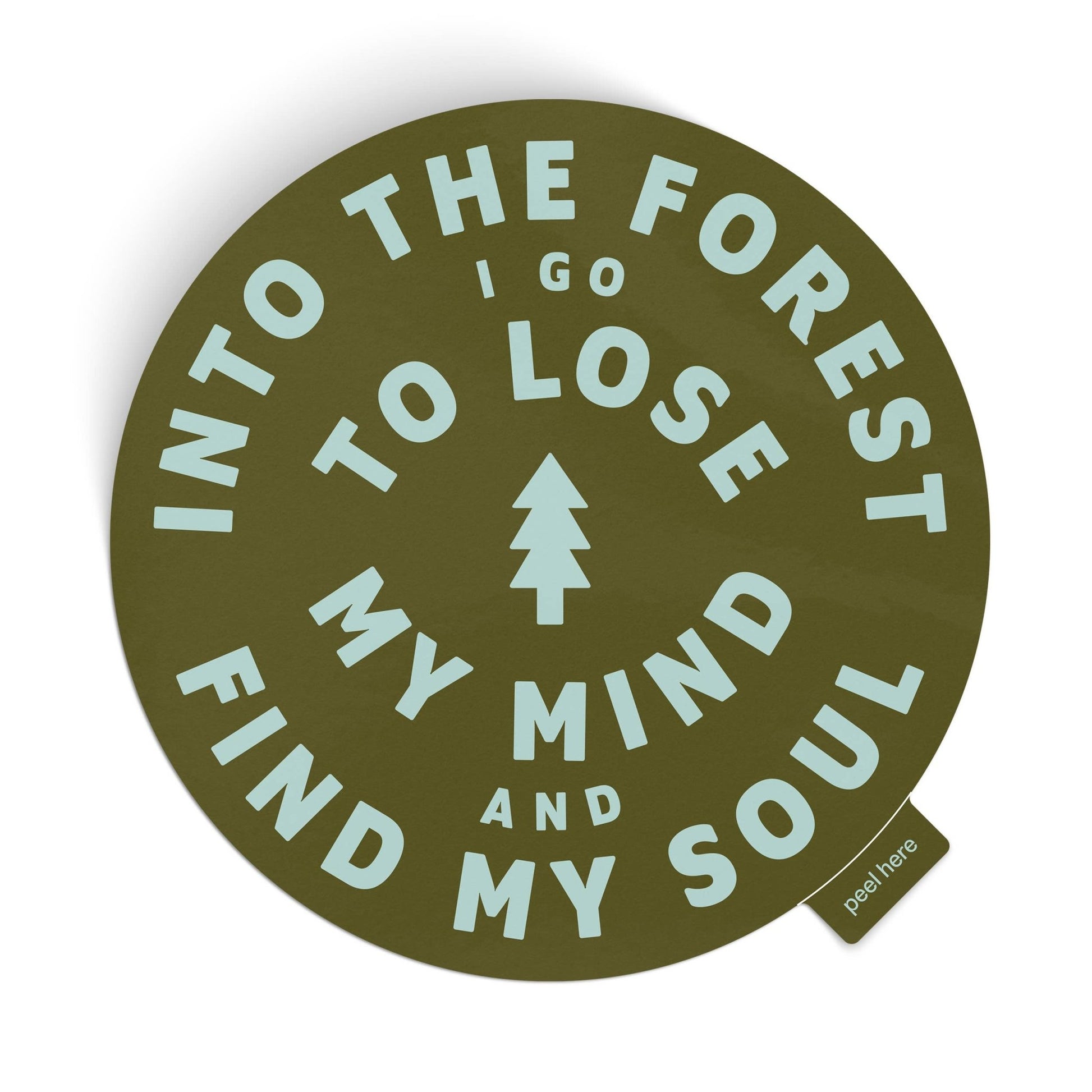 Into The Forest Muir Quote Large Vinyl Sticker - Wander Together Outfitters