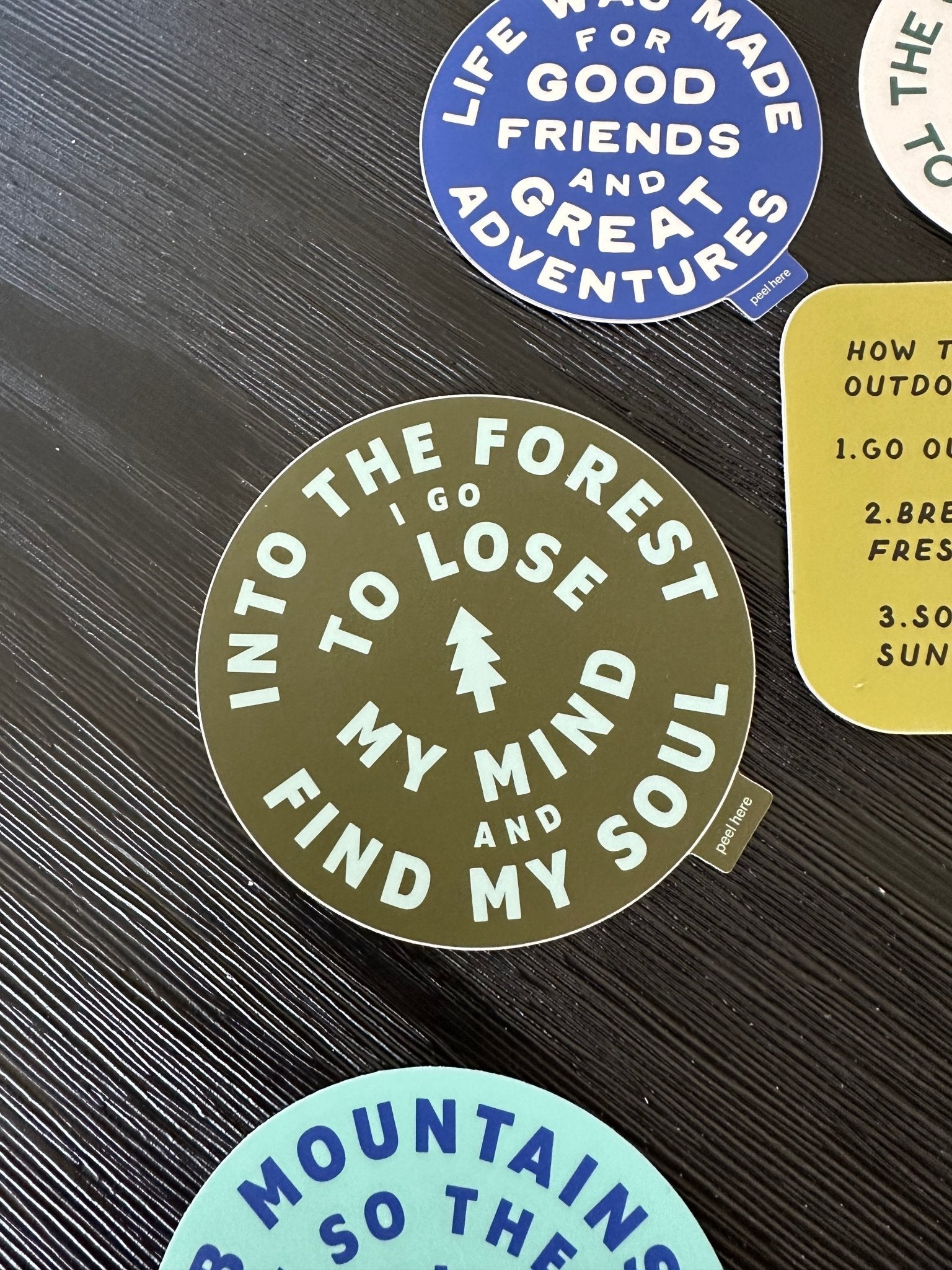 Into The Forest Muir Quote Large Vinyl Sticker - Wander Together Outfitters