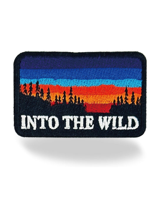 "Into the Wild" Sunset Iron On Embroidery Patch - Wander Together Outfitters