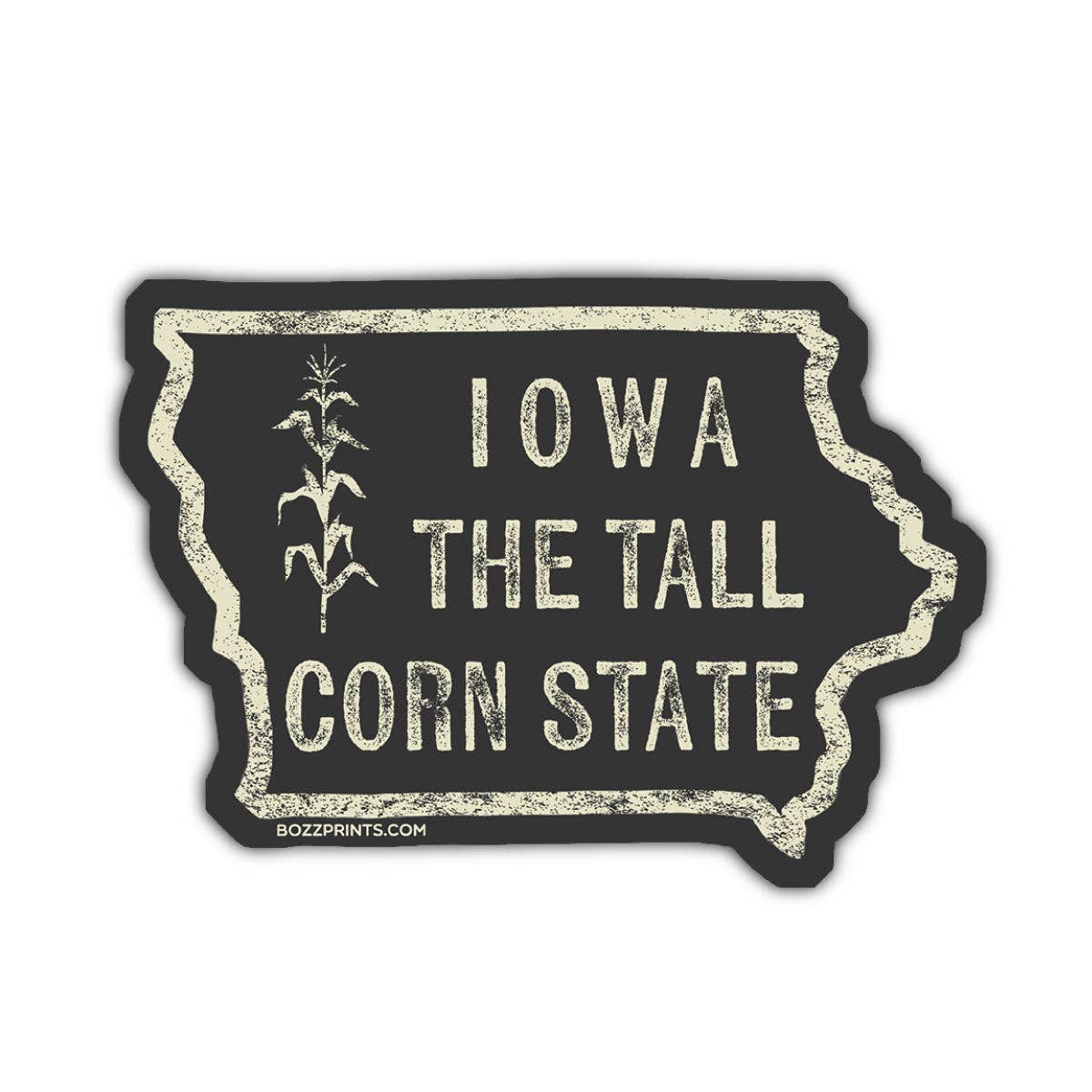 "Iowa The Tall Corn State" Vinyl Sticker - Wander Together Outfitters