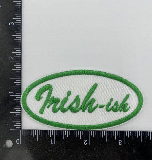 "Irish - Ish" Embroidered Iron On Patch - Wander Together Outfitters