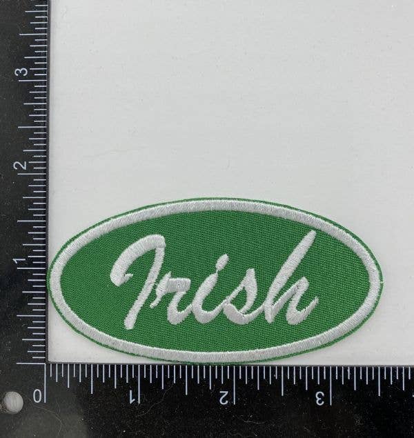“Irish” Oval Iron On Patch - Wander Together Outfitters