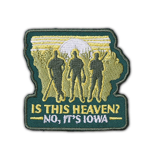 "Is This Heaven? No, It's Iowa" Iron On Patch - Wander Together Outfitters