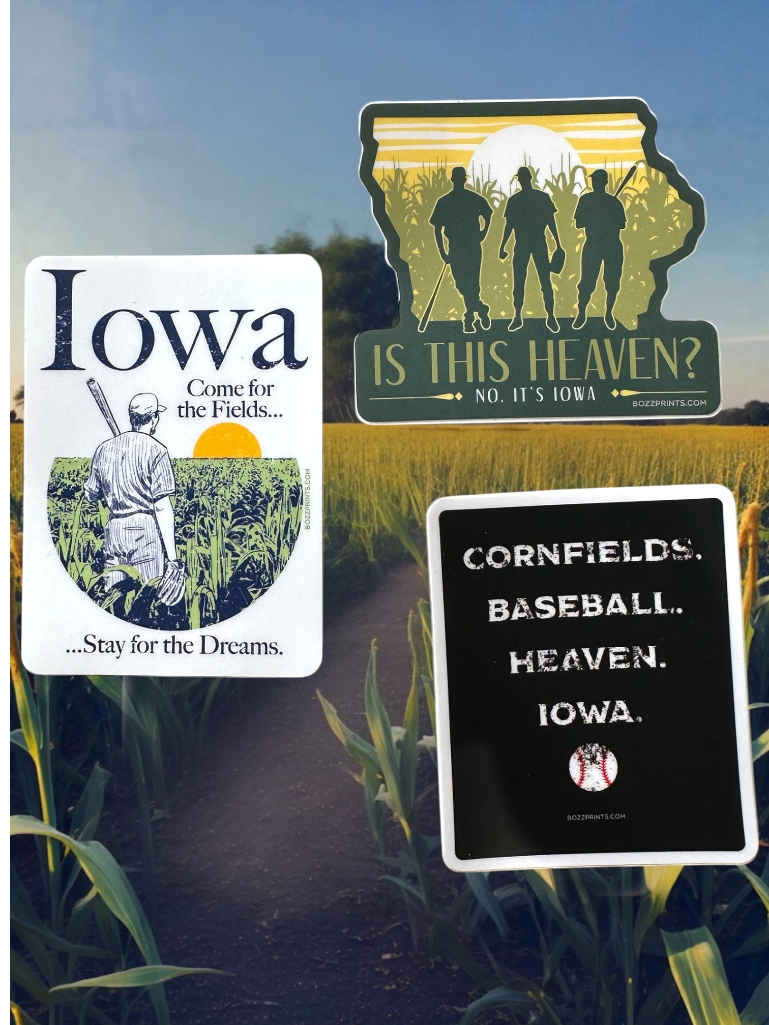 “Is This Heaven? No, It's Iowa” Vinyl Sticker - Wander Together Outfitters