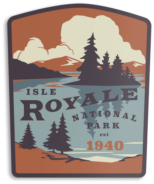 Isle Royale National Park Vinyl Sticker (SALE) - Wander Together Outfitters